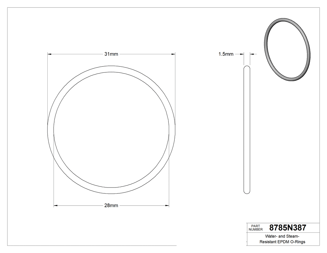 Technical drawing - 8785N387